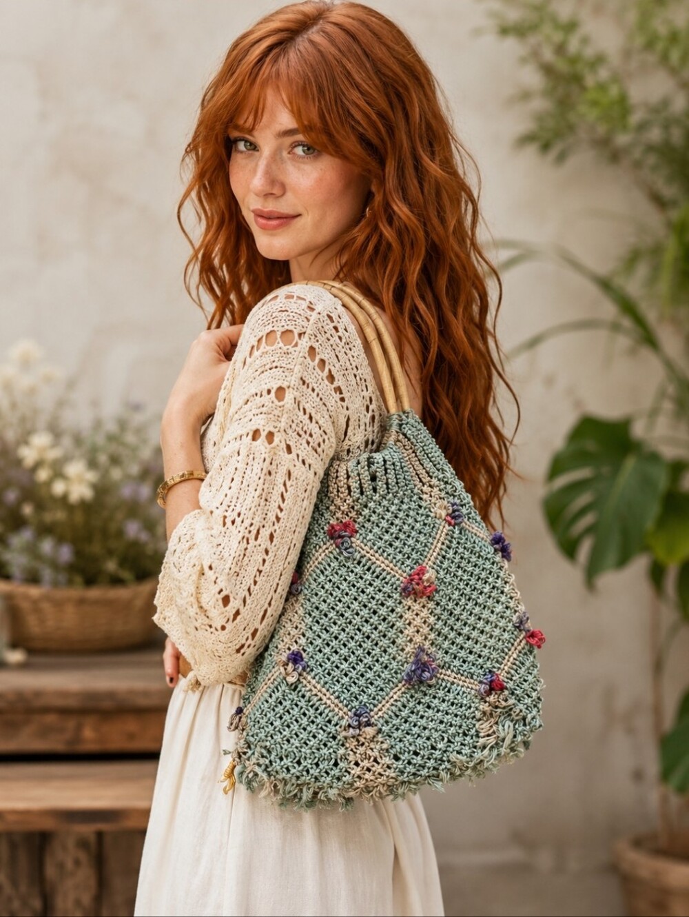 ⭐️ Host Pick ⭐️ Handcrafted Macrame Market/ Tote Bag